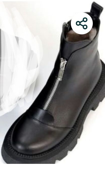 Шкіряні зимові черевики