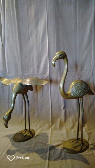 Aves decorativas em metal