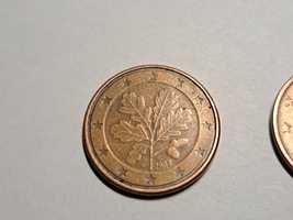 Moneta 5 Eurocent 2002r. Literka F i Moneta 5 Euro Cent 2014