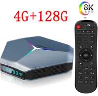 Tv Box Android 11 Smart 4/128 Gb 8K Wifi BT