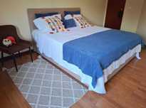 Cama 1,80x2,00 Sommier Elevatória, Colchão, Cabeceira e Arrumação