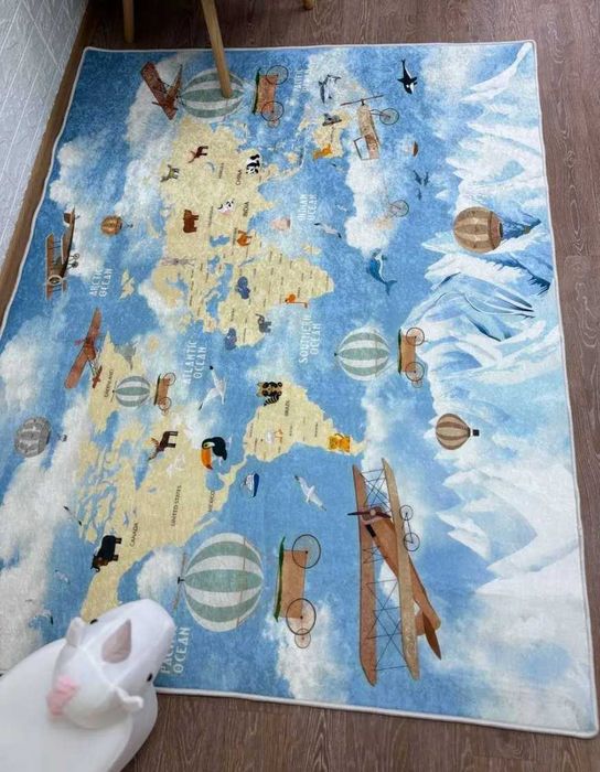 Килим ковер в дитячу кімнату килимок для хлопчика безворсовий