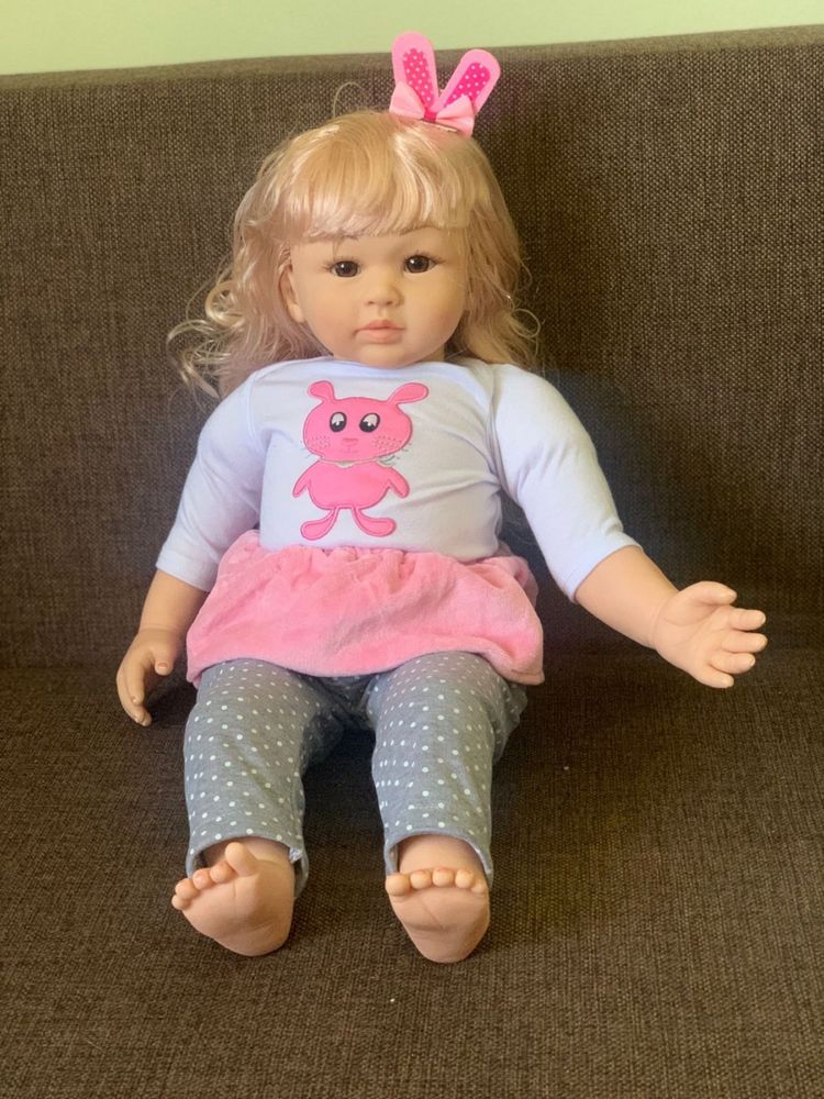 Кукла реборн 55 см, силиконовая кукла, лялька реборн