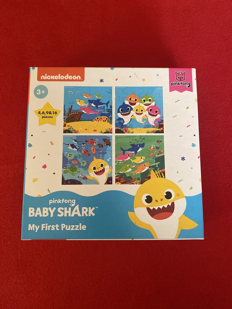 Puzzle 3+ Baby shark 4w1