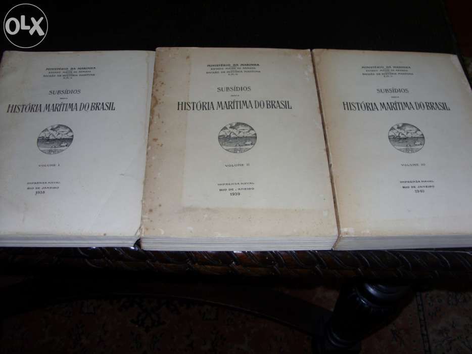 Subsídios para a História Marítima do Brasil- 3 volumes