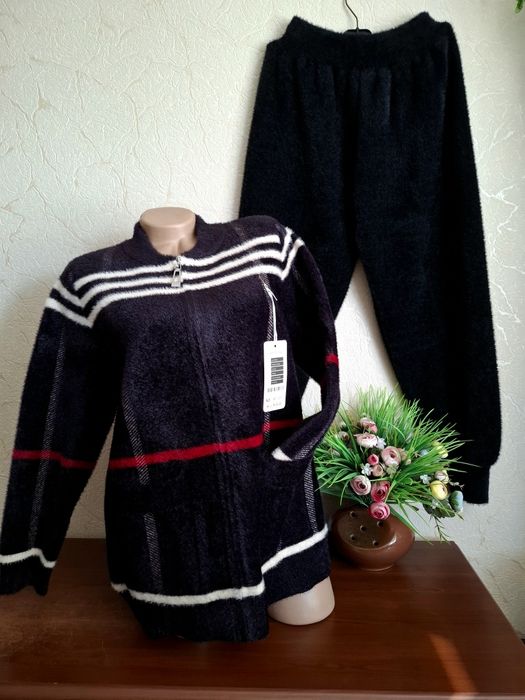 ⁰АЛЬПАКА оригинал роскошный  костюм тёплый плотный 50-5