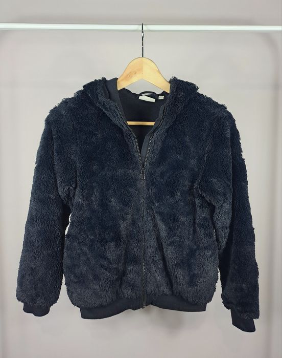 Dziecięca dziewczęca puchata bluza ciepła polar szerpa sherpa r.152 cm