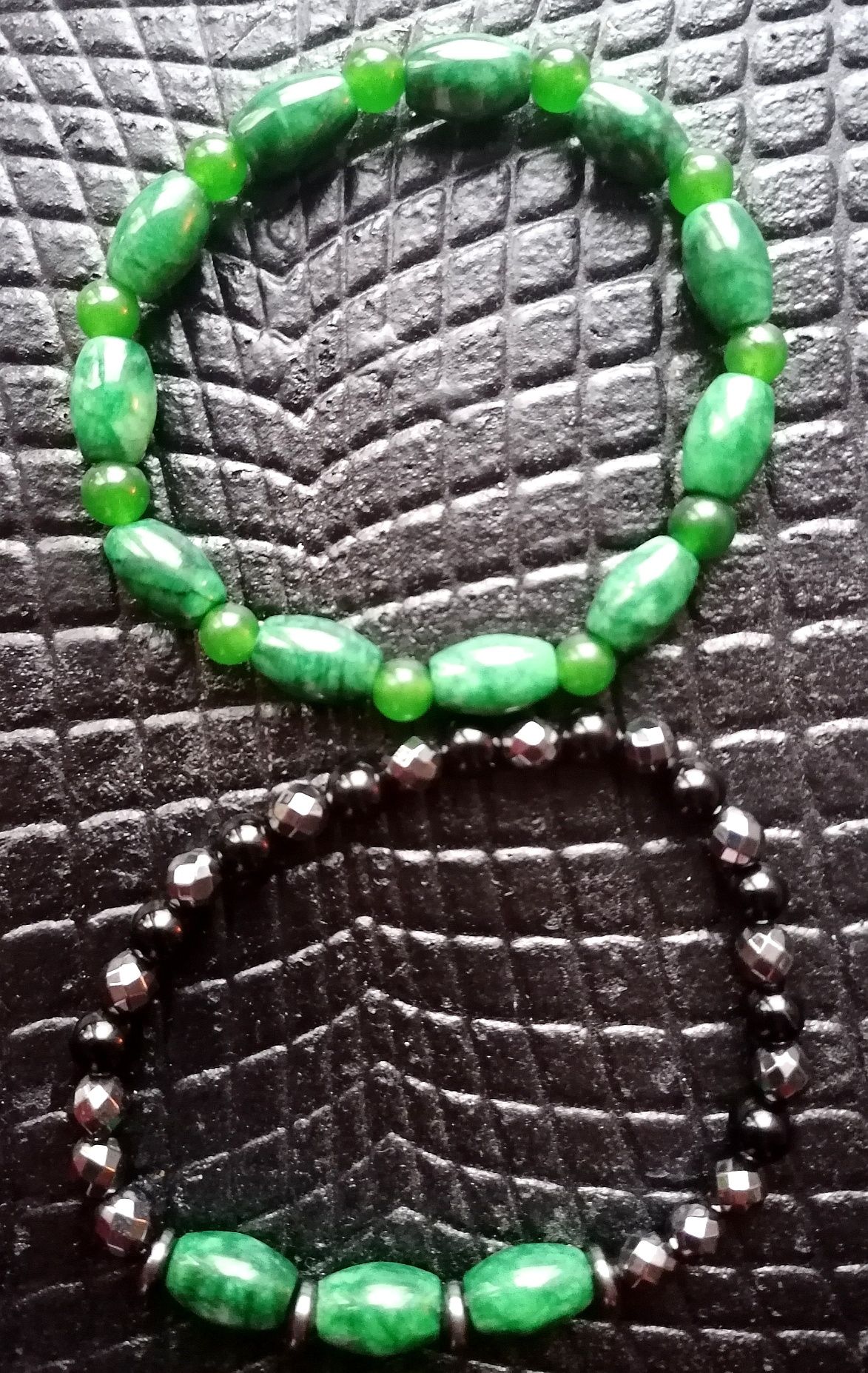 Pulseira sorte_aterramento_amor, natural de pedra Jade jadeite
