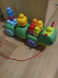 Fisher Price Gąsienica z klockami