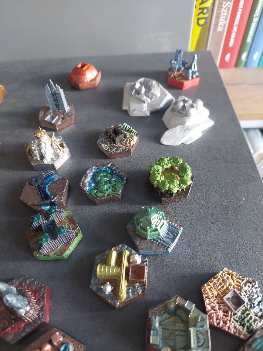 Terraformacja marsa - tereny 3D, komplet elementów