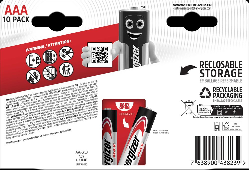 Супер-ціна! Батарейка ENERGIZER MAX AA\LR6_AAA\LR03 бл 10 шт НОВА!