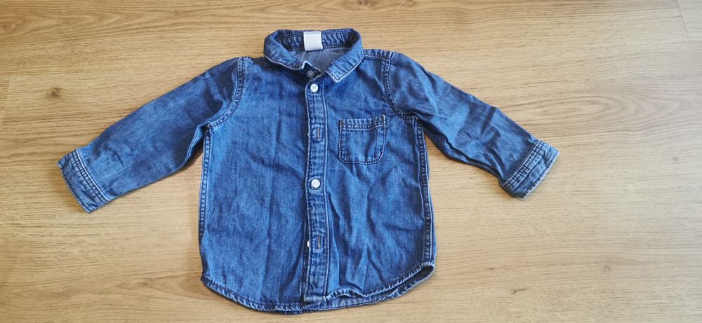 Bawełniana koszula dżinsowa h&m