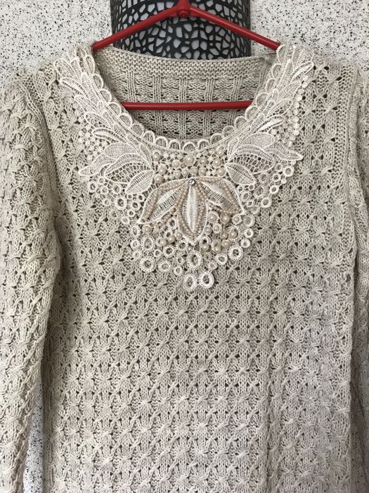 Тепла жіноча турецька кофта, светер 46 роз