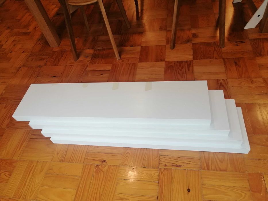 Prateleiras Ikea Lack brancas (4 unidades)