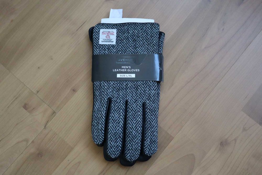 Harris Tweed перчатки шкіра вовна нові L/XL нові