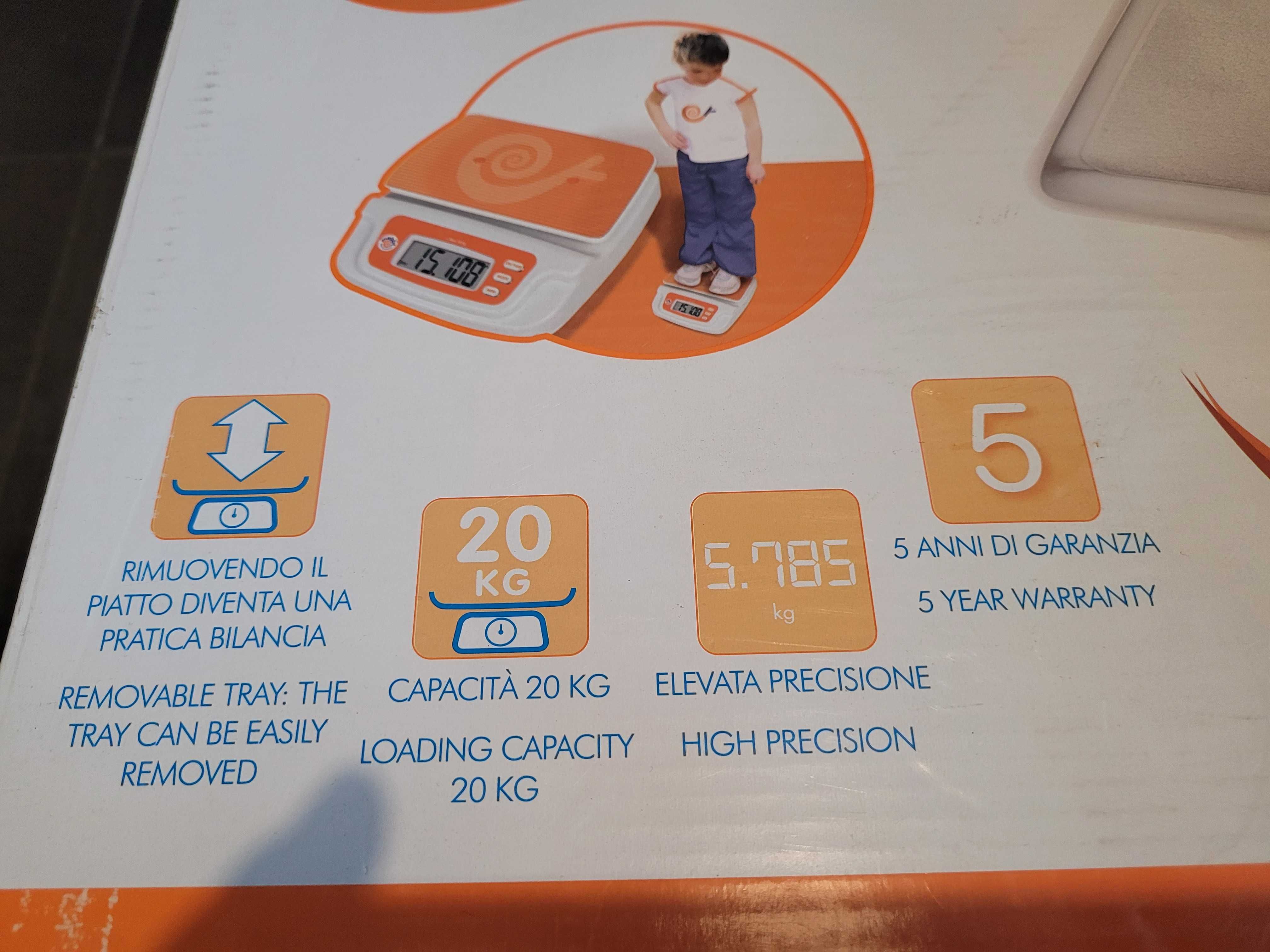 Waga dla niemowląt i dzieci, do 20 kg, Mebby