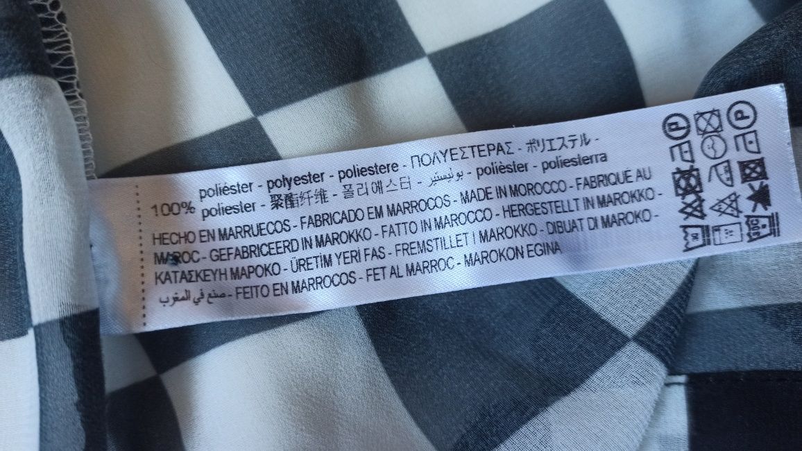 Camisa padrão xadrez Bershka M