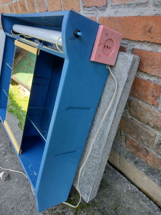 СССР металева підвісна полиця у ванну кімнату дзеркало полка шафа