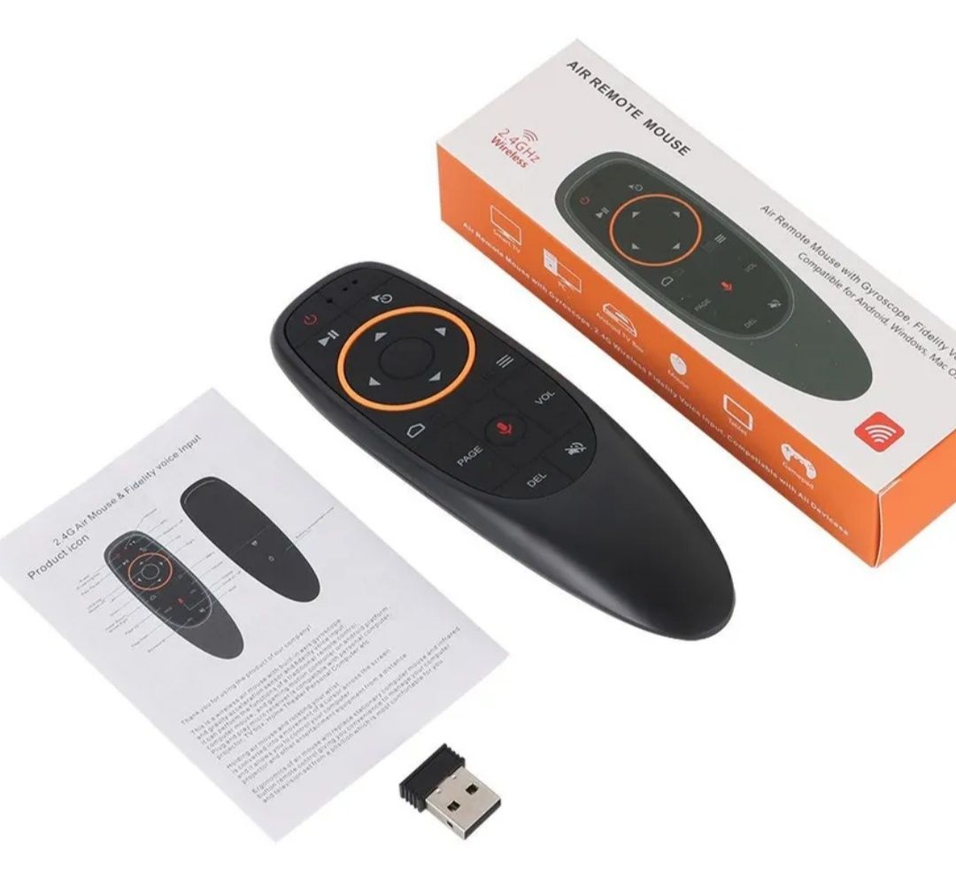 Пульт Air Mouse G10S с микрофоном и гироскопом, для Андроид,  TV, ПК