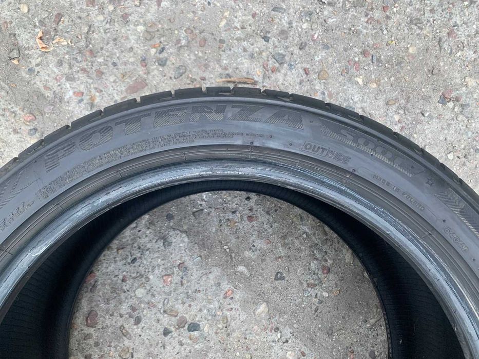 2x opony letnie BRIDGESTONE POTENZA S001 RunFlat 255/40R18 2015r 4,5mm