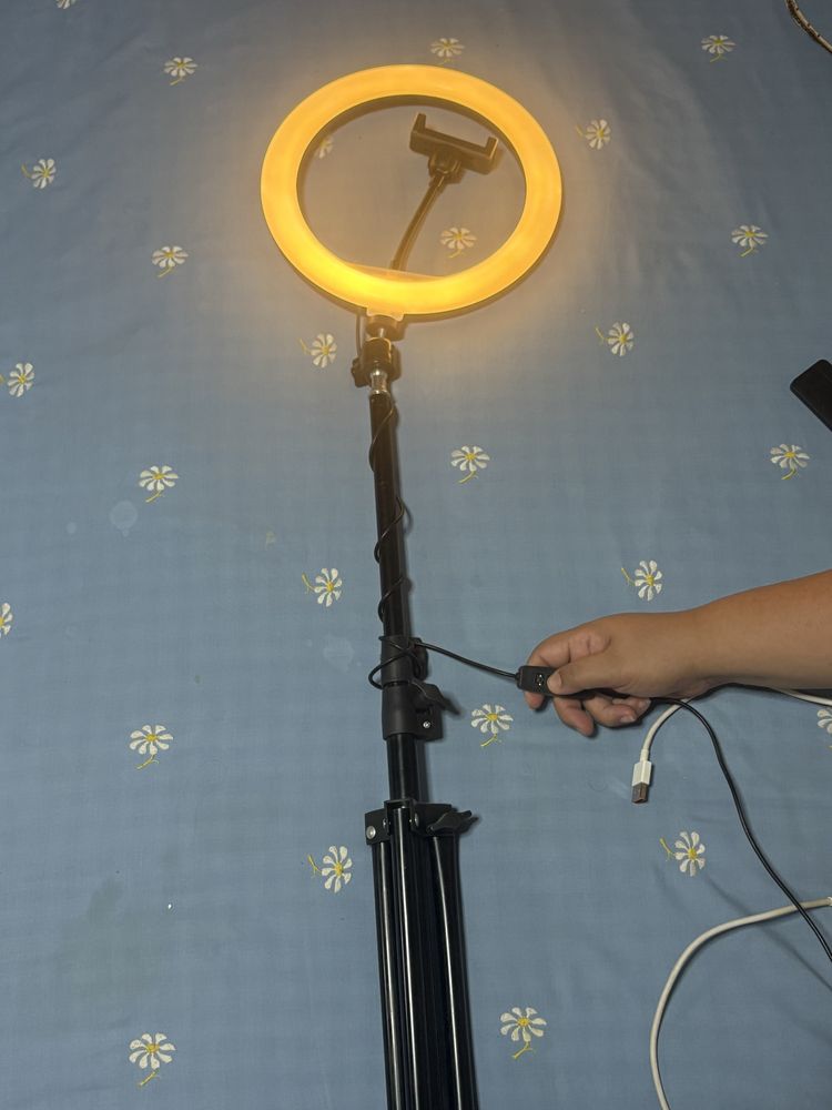 Ring light com tripe