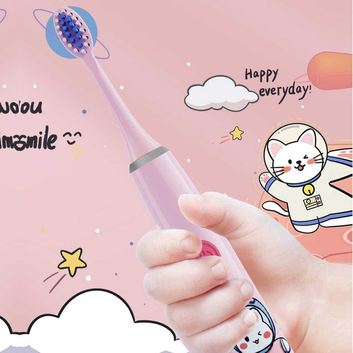 НОВАЯ Детская Электрическая зубная щётка серии Space мягкая и удобная