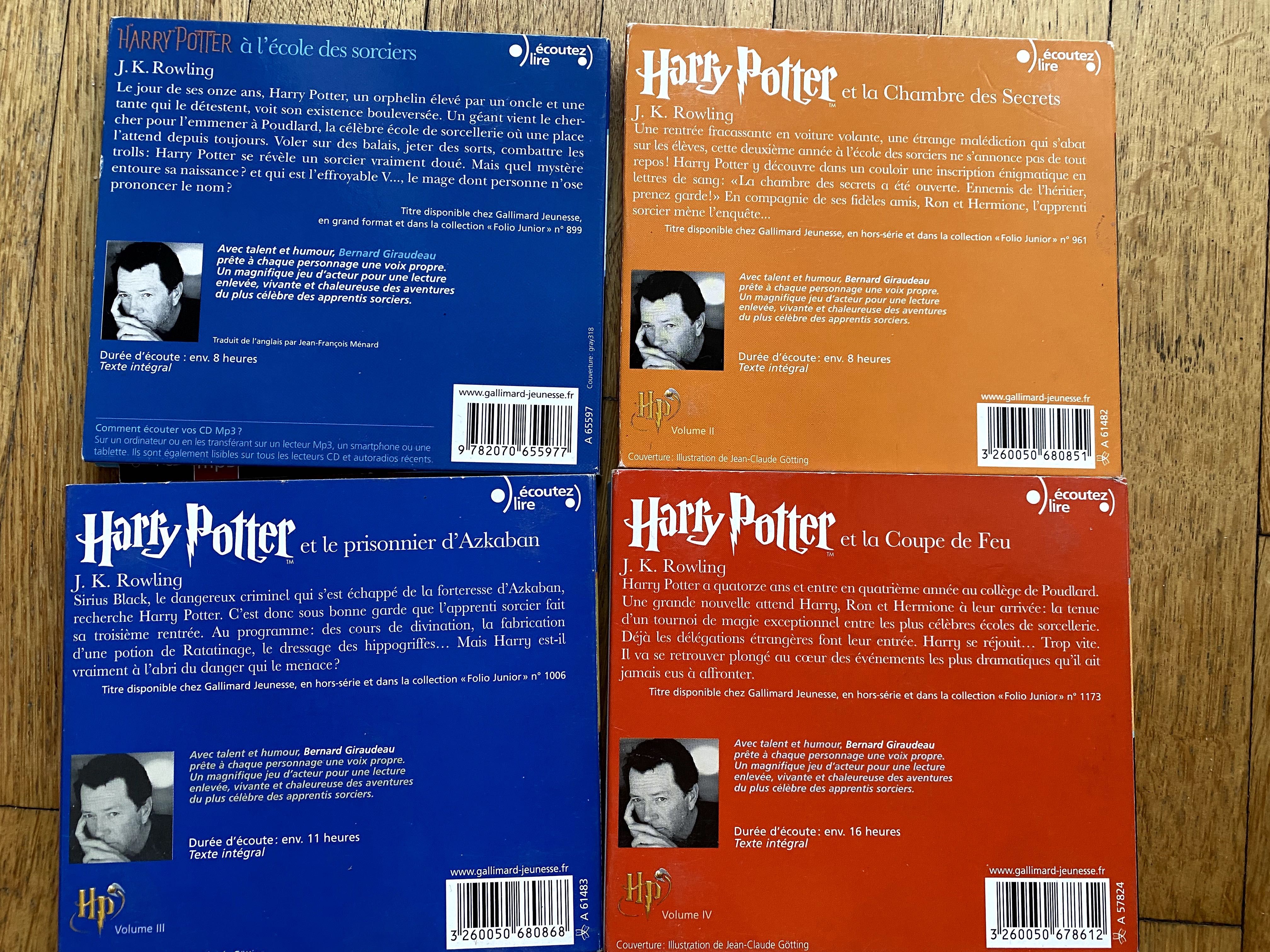 Harry Potter 4 audiobooki  J.K.Rowling  en francais