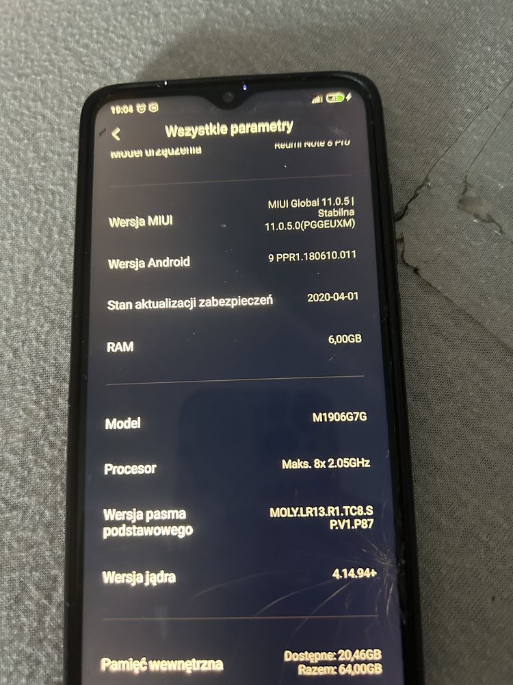 Sprzedam telefon xiaomi  redmi note 8 pro