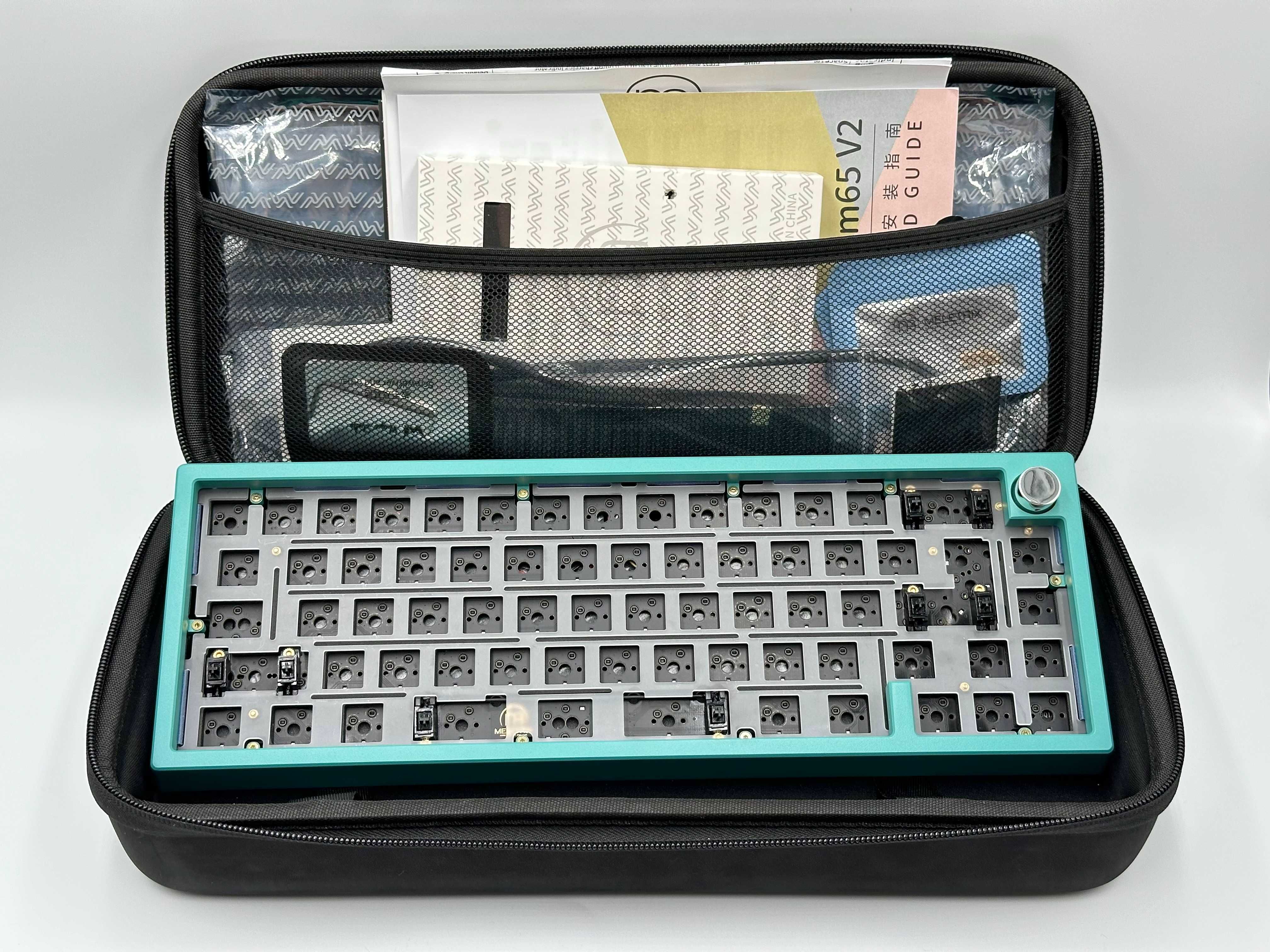 Беспроводная кастомная механическая клавиатура Zoom65 V2 Teal