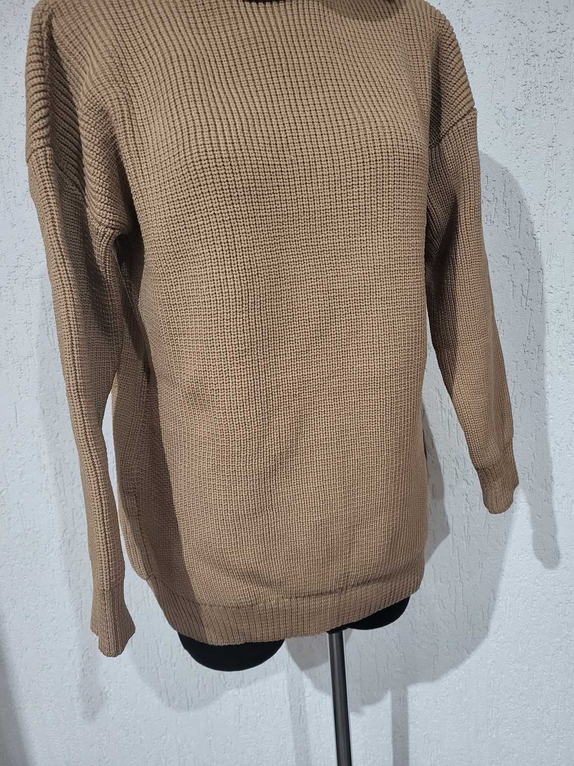 Sweter golf kolor karmel 46