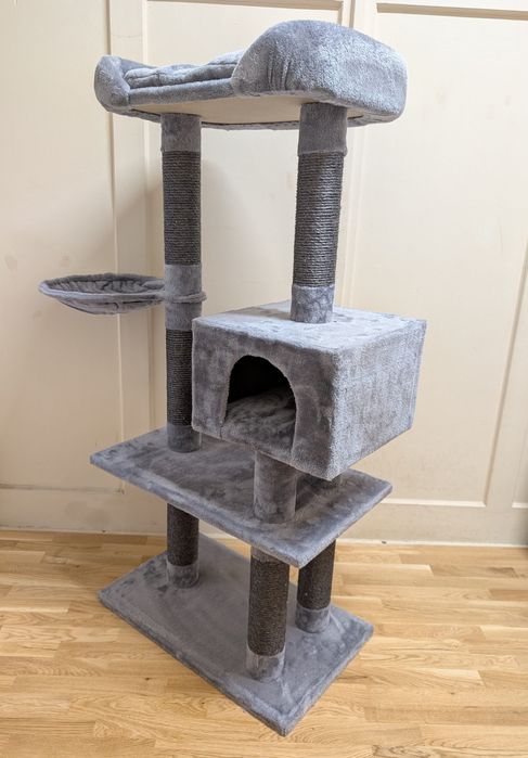 Nox Drapak dla Kota Ciemnoszary 95x42x135cm Używany DUŻY