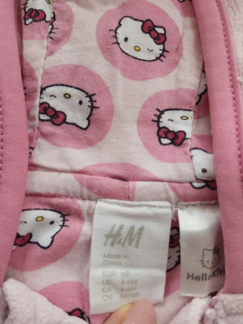 Kombinezon pajac rozmiar 74 dziewczynka Hello Kitty H&M