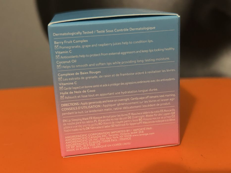 Laneige Lip Sleeping Mask regenerująca maseczka do ust