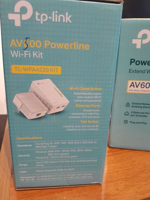Wi-Fi kit 500 e 600 powerline