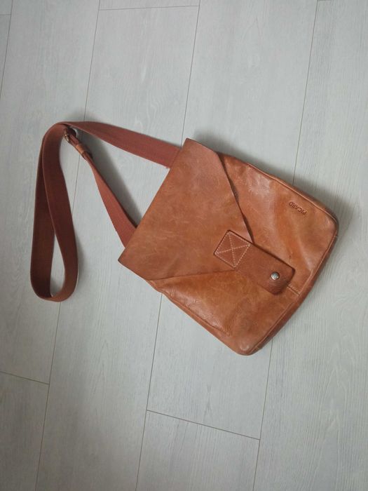 Picard Visconti кожаная сумка мужская коричневая чёрная мессенжер