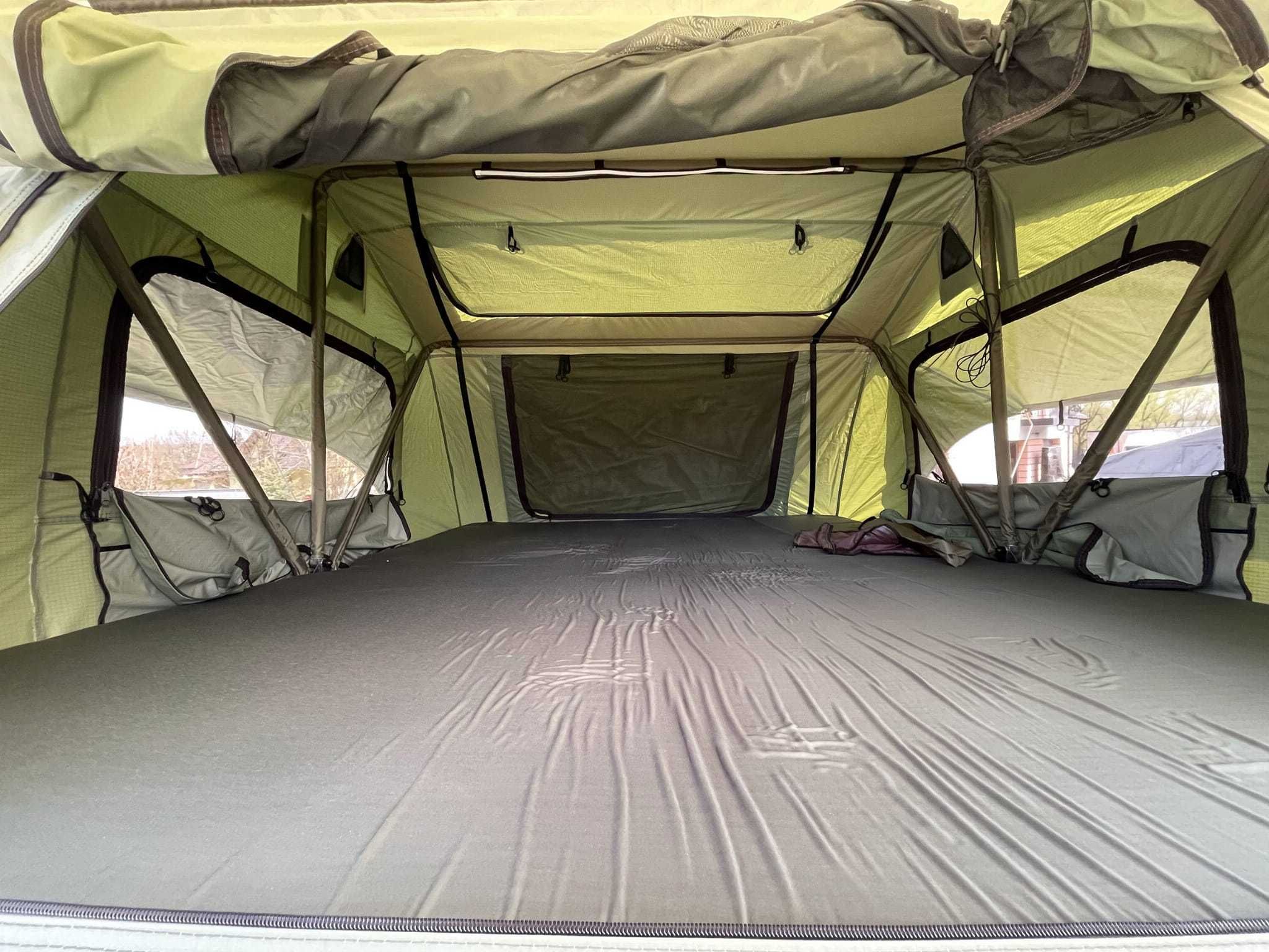 Namiot dachowy ALASKA 190 cm 5 osobowy LONG ZIELONY