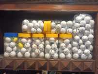 Bolas de golfe usadas