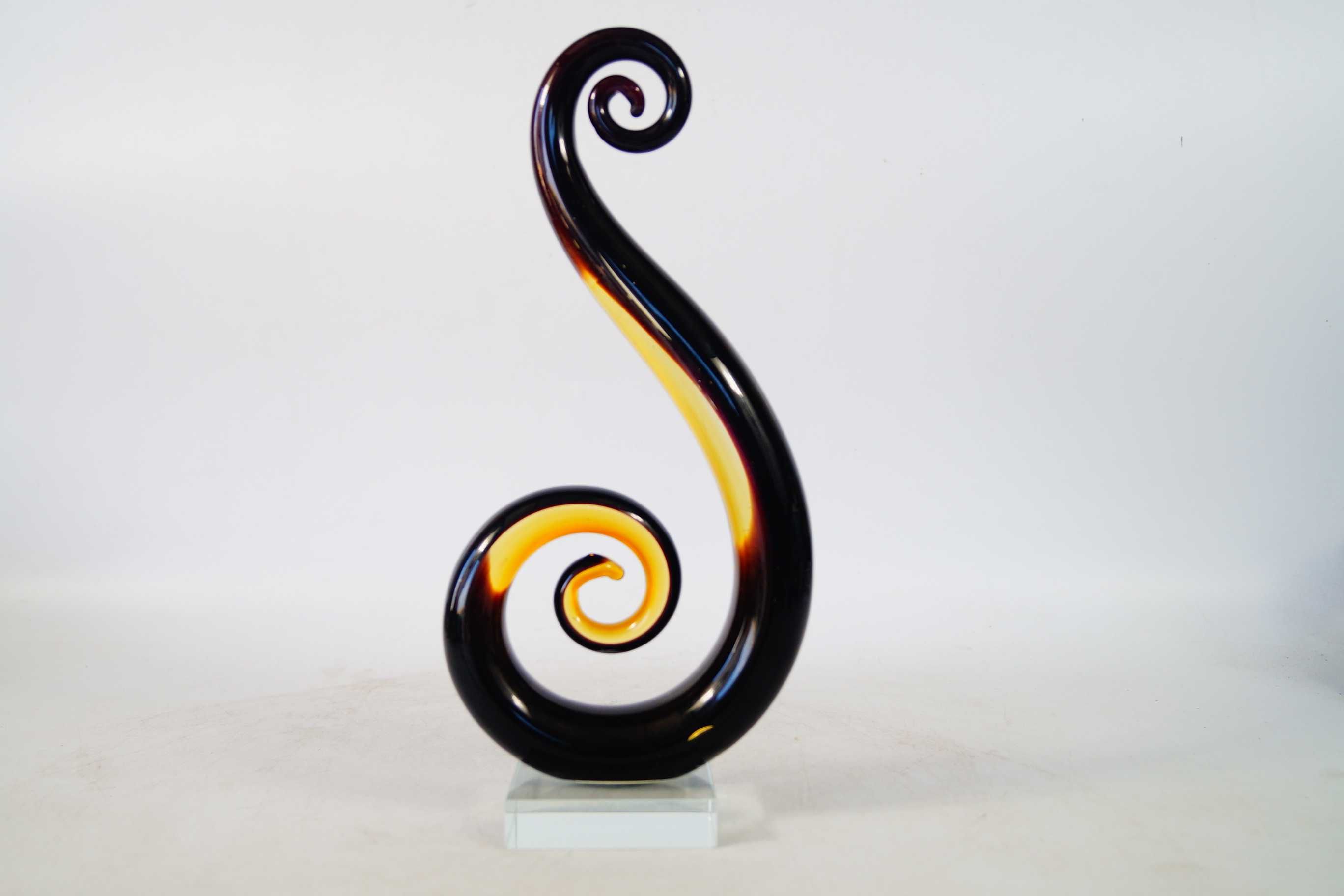 Szkło murano style dekor zawijas 8 figurka