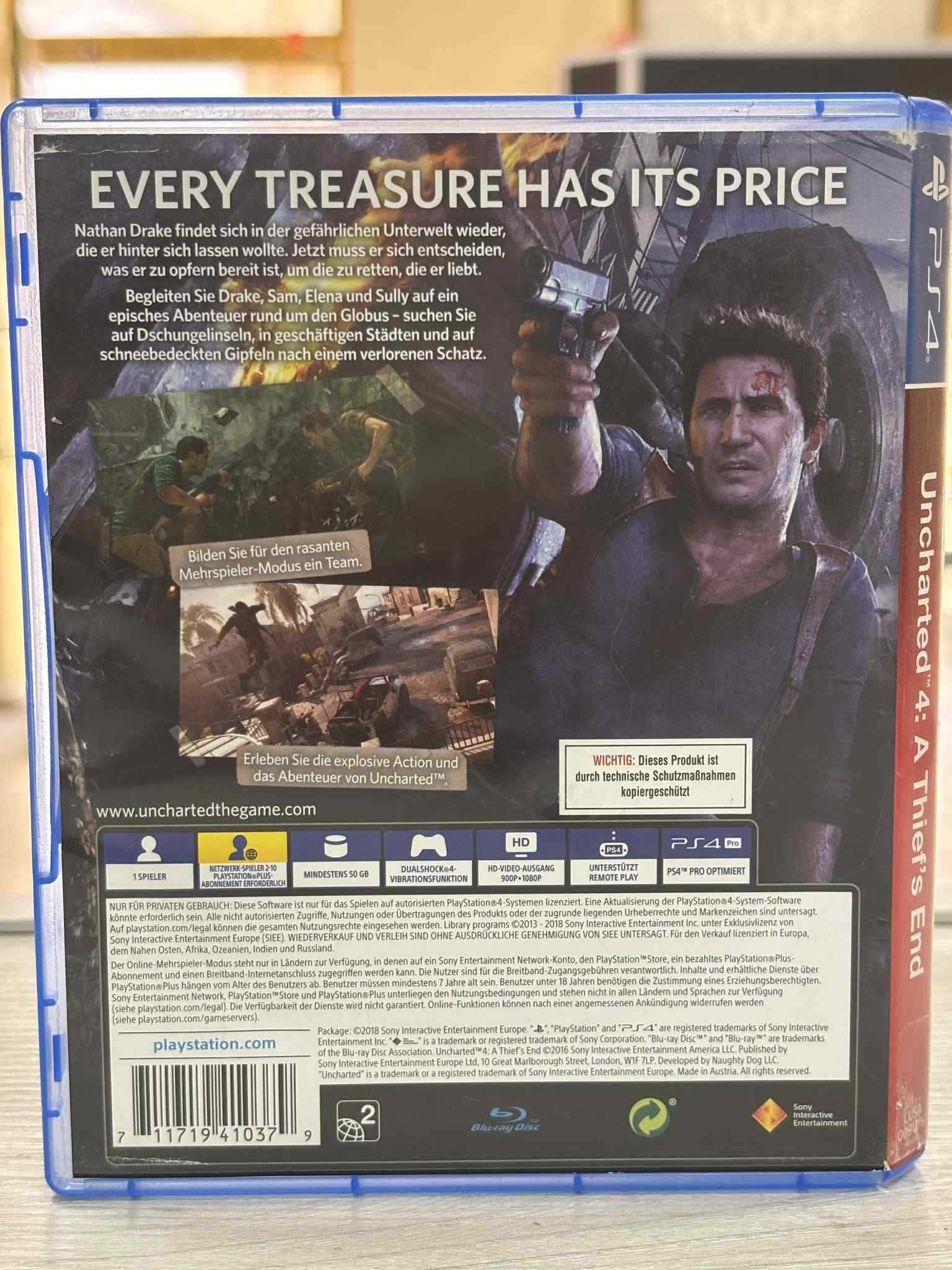 Ps4 Uncharted 4 A Thief's End