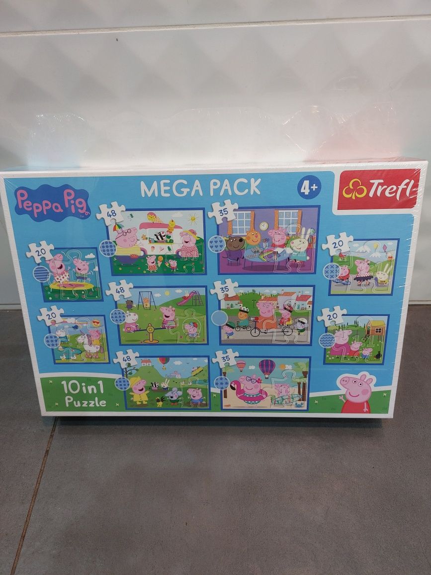 Puzzle 9w1 Strażak Sam,Peppa