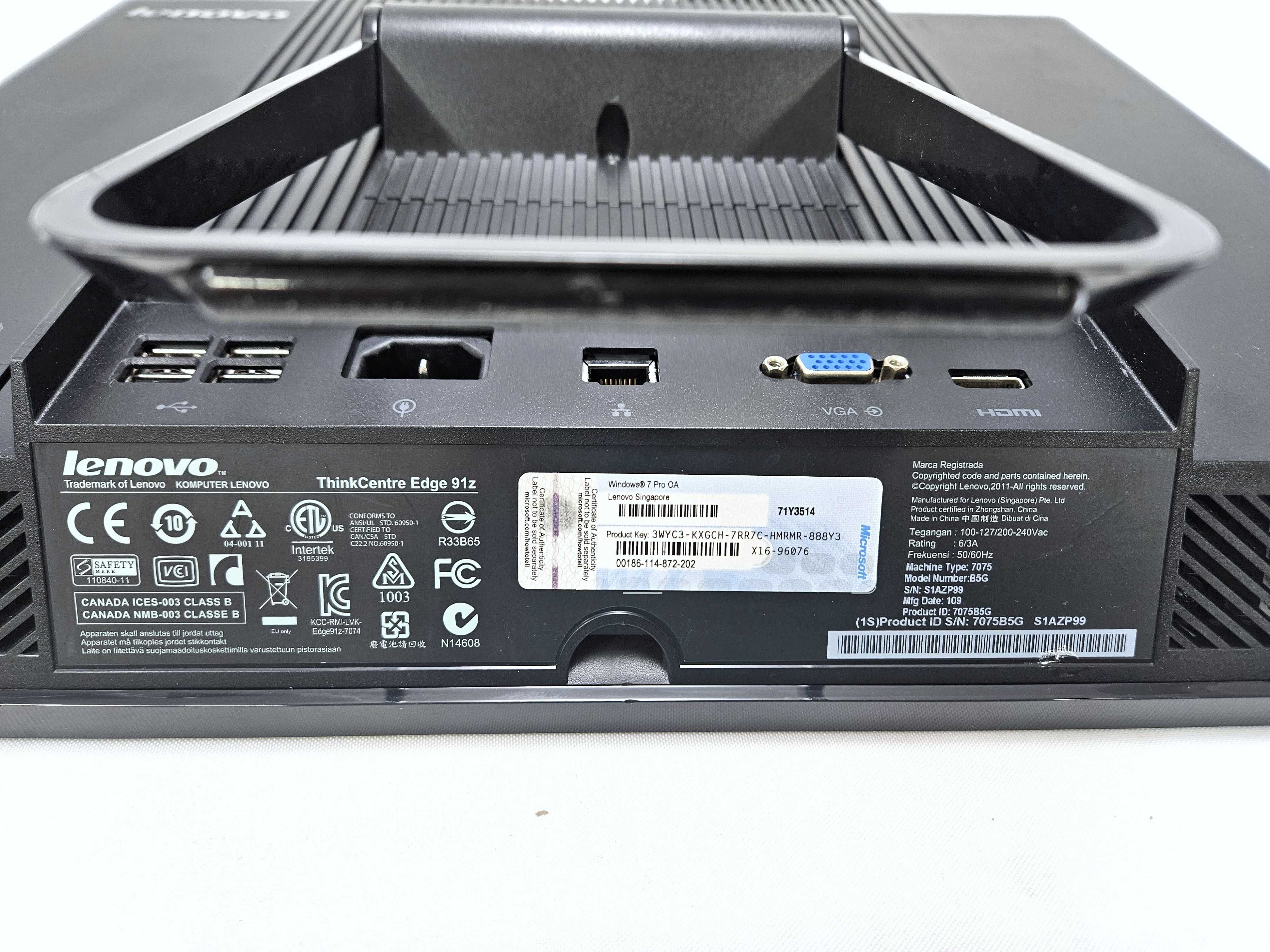 Lenovo ThinkCentre 91z моноблок 21.5" FHD i5-2400S/8Gb DDR3/120Gb SSD