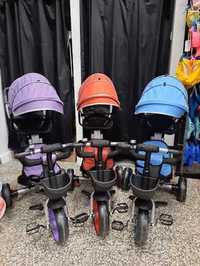 Rowerek trójkołowy, wózek dziecięcy ( niebieski, fioletowy, czerwony )