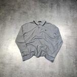 MĘSKA Koszulka Polo Długi Rękaw PREMIUM Elegancka Fred Perry Szara