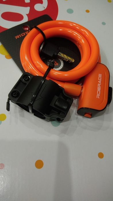 Zabezpieczenie  rowerowe kolor pomarańczowy