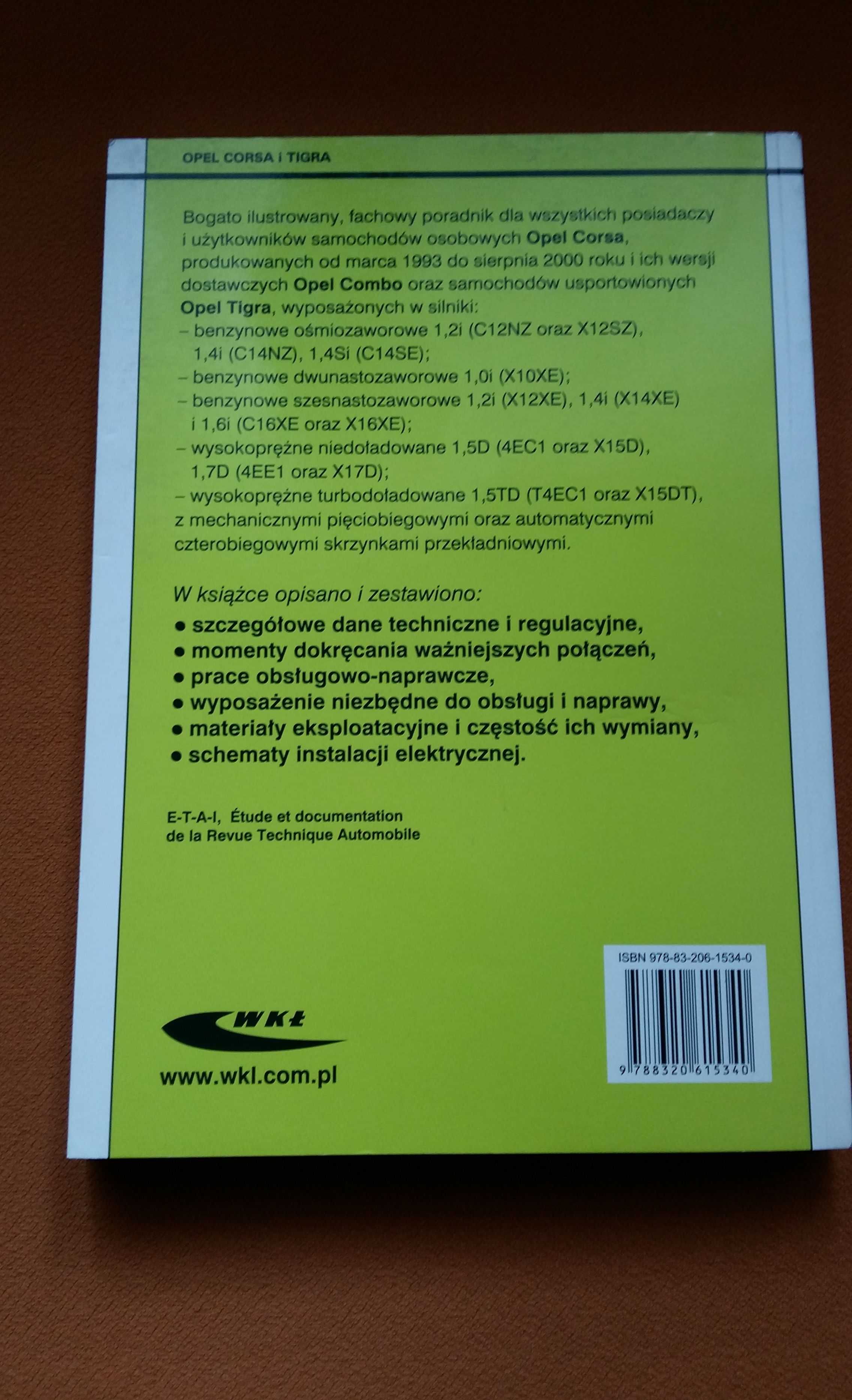 Opel Corsa i Tigra - Krzysztof Wiśniewski poradnik,instrukcja.