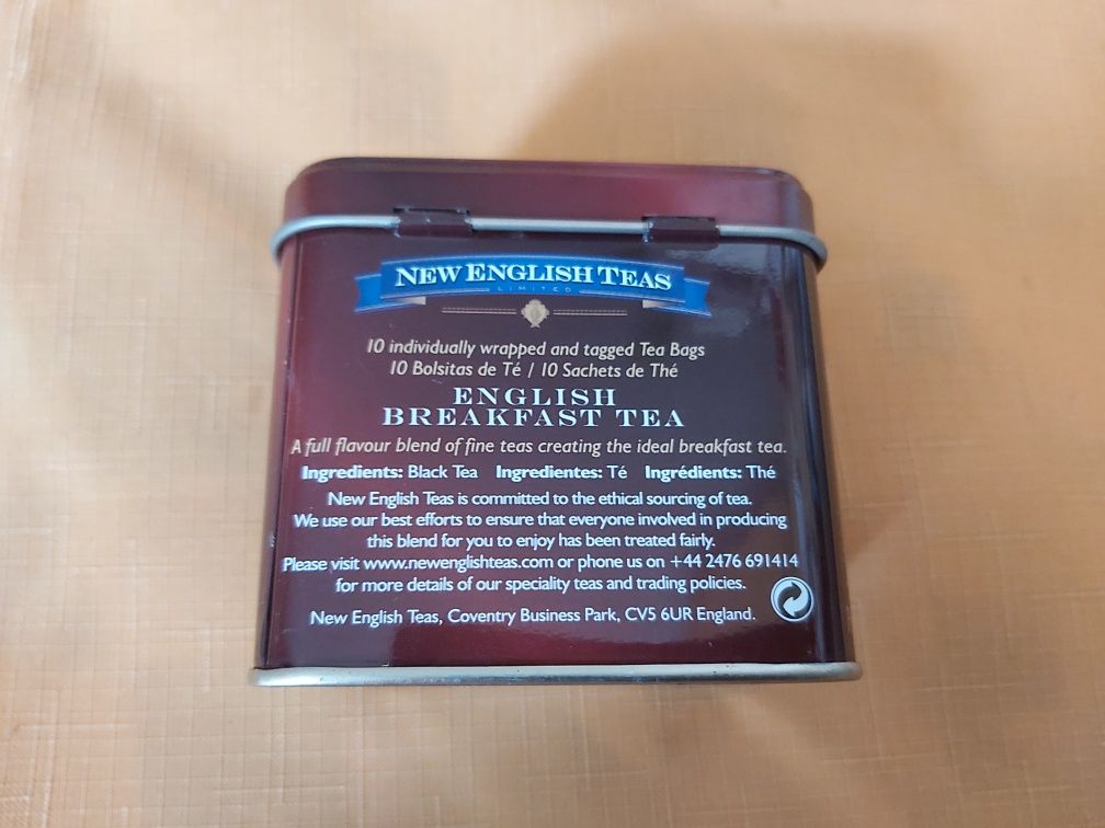 New English Tea pojemnik na herbatę
