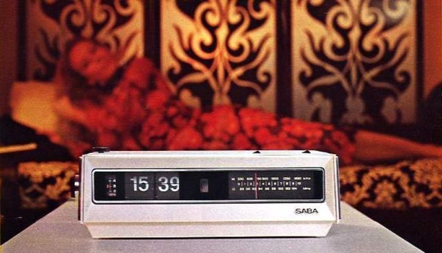 Перекидные часы Flip clock Saba Automatic G 1971