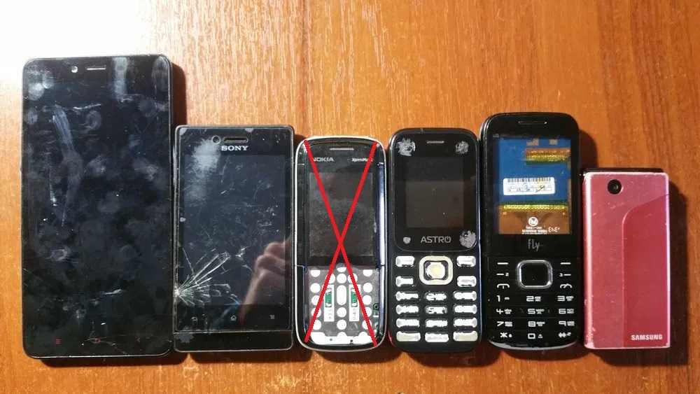 Лот телефонов xiaomisonyastroflaysamsung