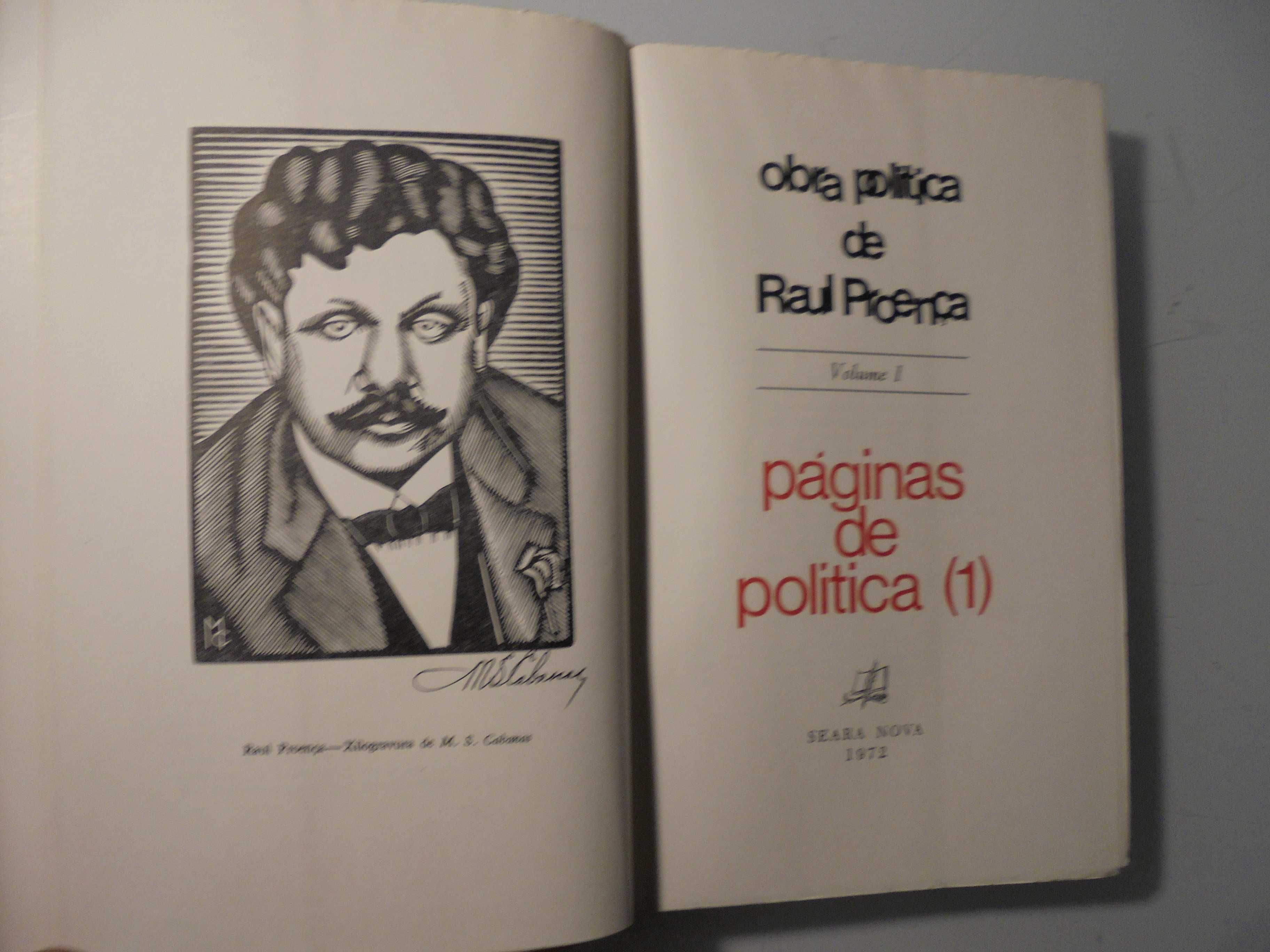 Proênça (Raul);Obra Política-4 Volumes (Completo)