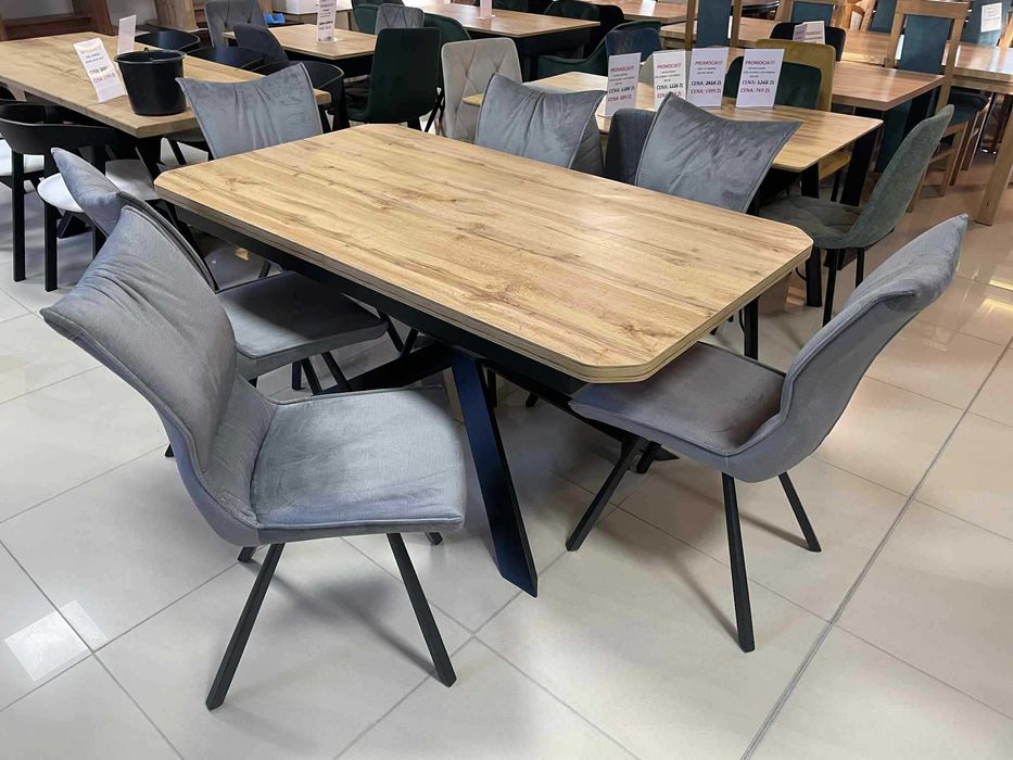 (93WN) Stół rozkładany + 6 krzeseł, okazja 1799 zł